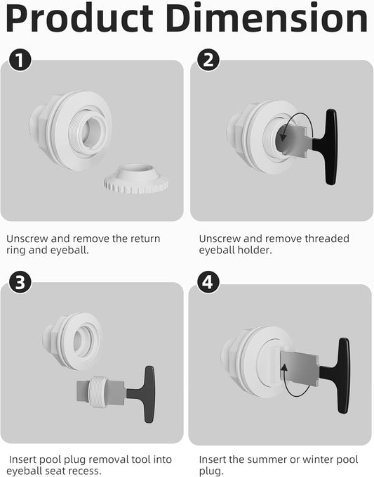 Black Upgrade Pool Plug
