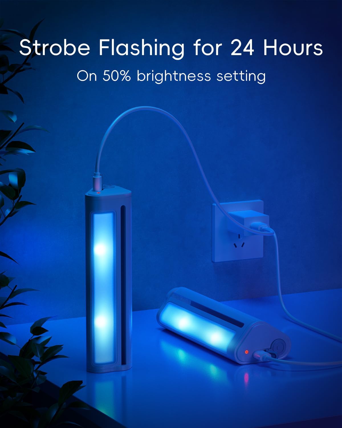 Pool Fountain LED Light*2 (Fountains not Included), Above/Inground Pool Fountain Lights with Remote Control，Gray