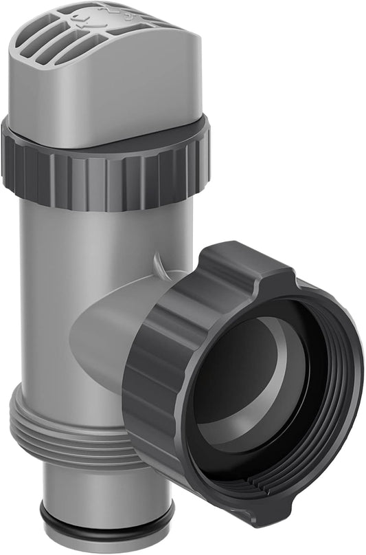 Plunger Valve Compatible with Intex Pool Parts and Accessories, On/Off Plunger Valve Replacement for Above Ground Swimming Pool and Pool Filter Pump (1 Pack)