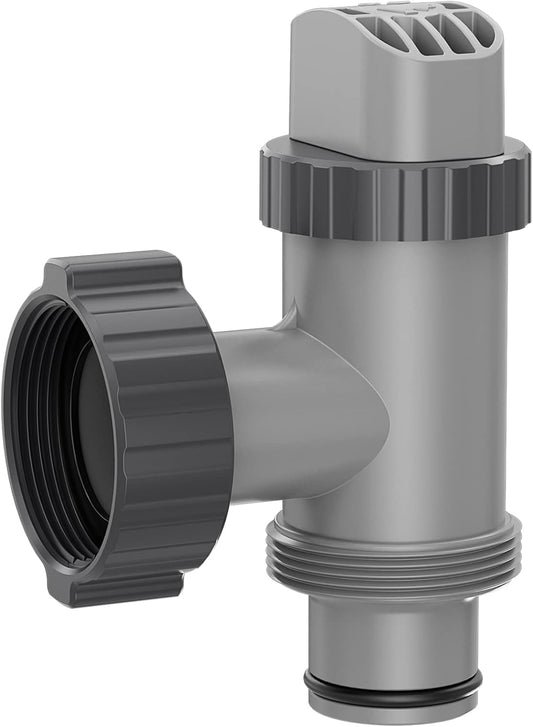 Plunger Valve Compatible with Intex Pool Parts and Accessories, On/Off Plunger Valve Replacement for Above Ground Swimming Pool and Pool Filter Pump (1 Pack)