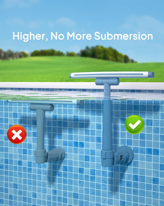 2025 Upgrade Height Pool Fountain for Above Gound and Inground Pools, Adjustable Pool Sprinkler Fountain, Whale Tail Pool Waterfall, Cooling & Relaxation Swimming Pool Accessories
