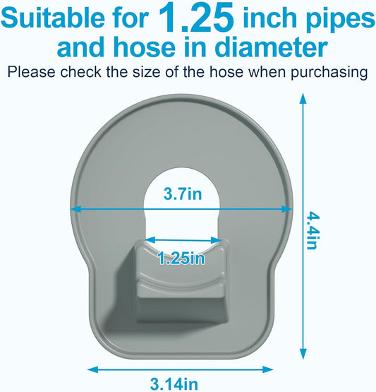 4 Pack Swimming Pool Pipe Holders, Pool Hose Support Holders for Above Ground Pools with Tape, Pool Accessories Compatible with Intex Pools