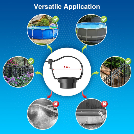 Solar Pool Lights for Above Ground Pools, Waterproof LED Pool Lights for Frame Pool Decoration, Warm White Light for Outdoor Swimming Pool Accessories, 6 Pack