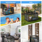 Outdoor Mesh Rolling Pool Float/Toy Storage Bin
